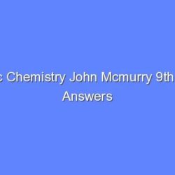 Mcmurry 9th edition organic chemistry