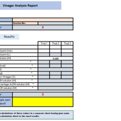 Experiment 10 vinegar analysis pre lab answers