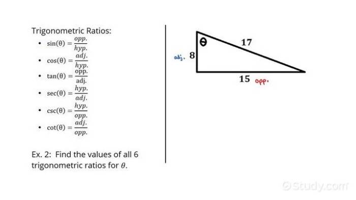 Trigonometric ratios trigonometry triangle functions